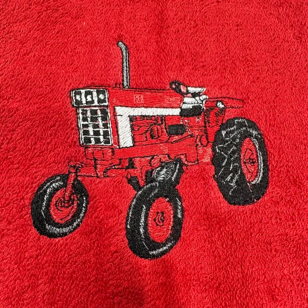 Tractor Towels Embroidered International Harvester 66 Series Hand Towel Set Farm